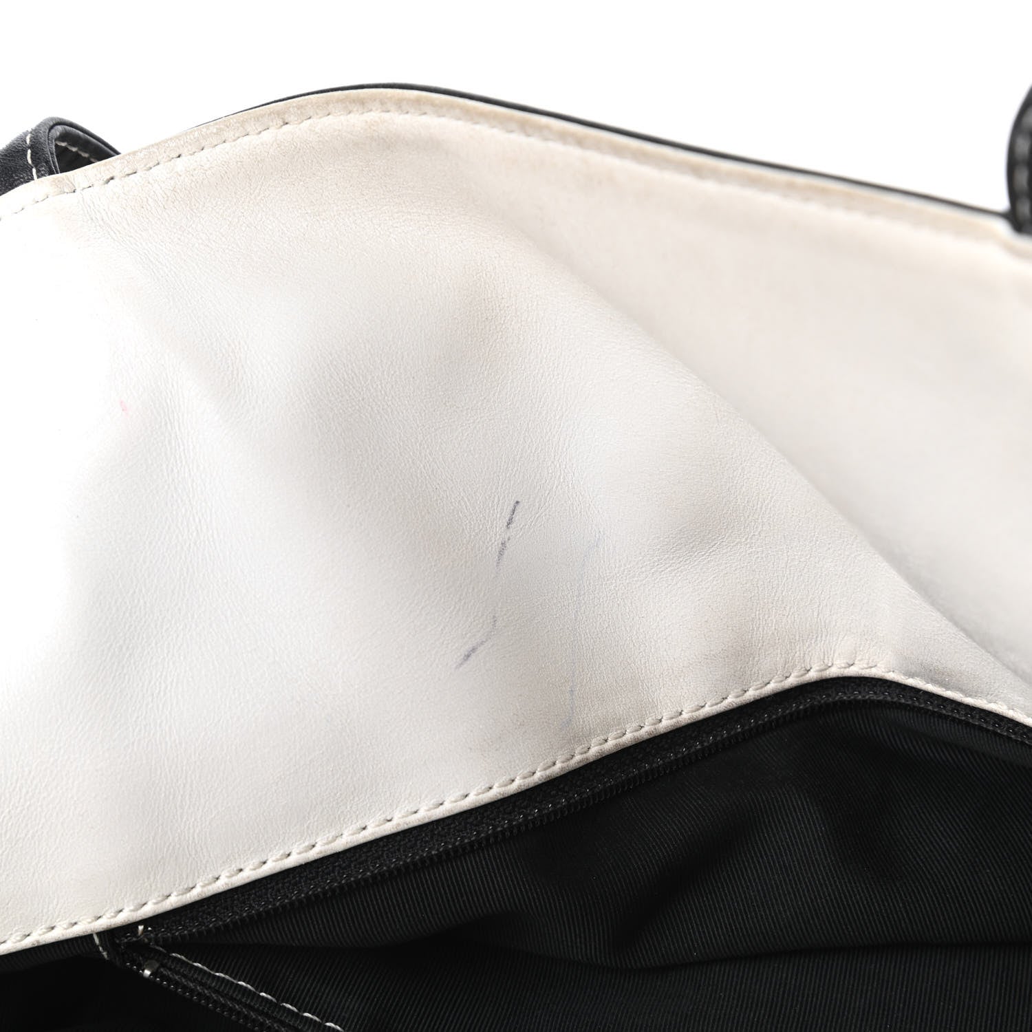 Chanel Lambskin CC Bi-Color Tote White Black 12 of 13