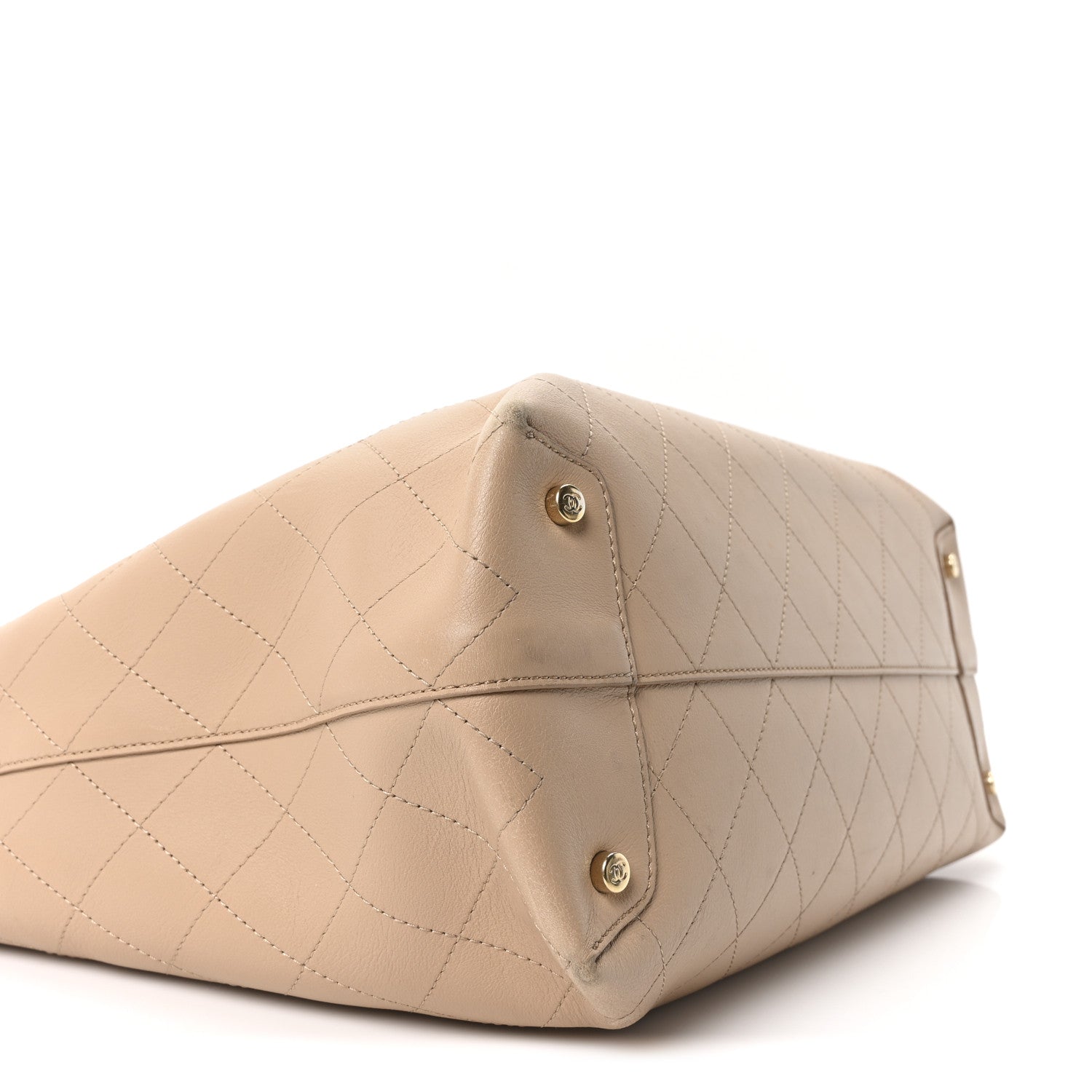 Chanel Calfskin Large Serial Shopper Tote Beige 8 of 9