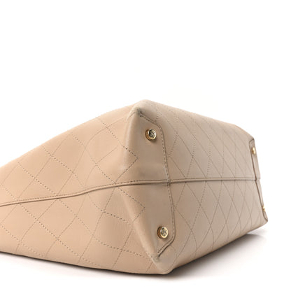 Chanel Calfskin Large Serial Shopper Tote Beige 8 of 9
