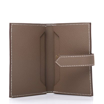 Hermes Epsom Bearn Card Holder Wallet Etoupe 5 of 8