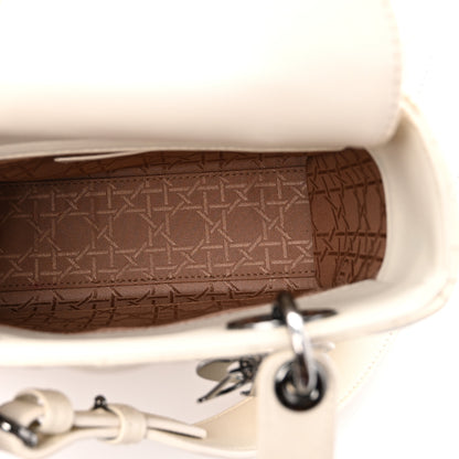 Christian Dior Lambskin Cannage Small My ABCDior Lady Dior White 5 of 11