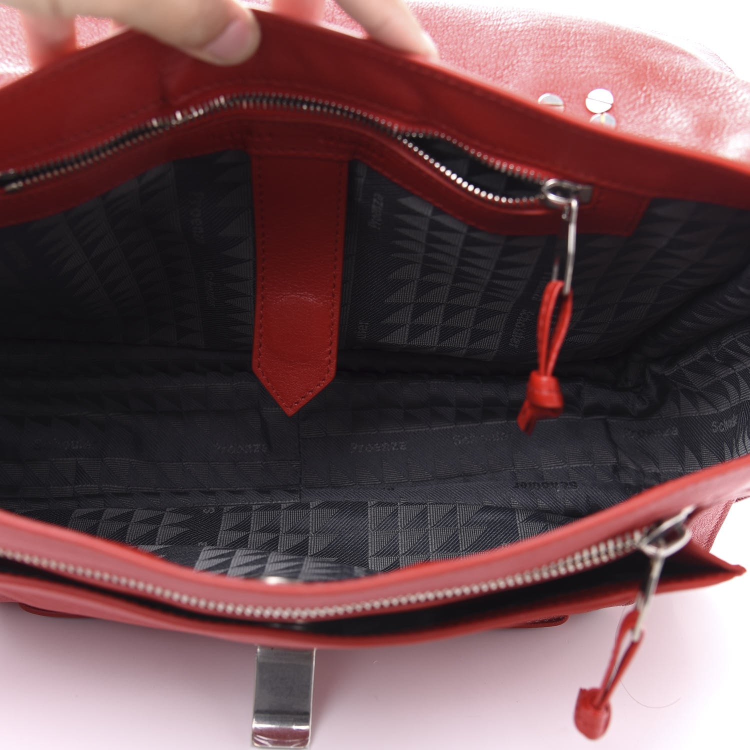 Proenza Schouler Lambskin Medium PS1 Satchel True Red 6 of 13