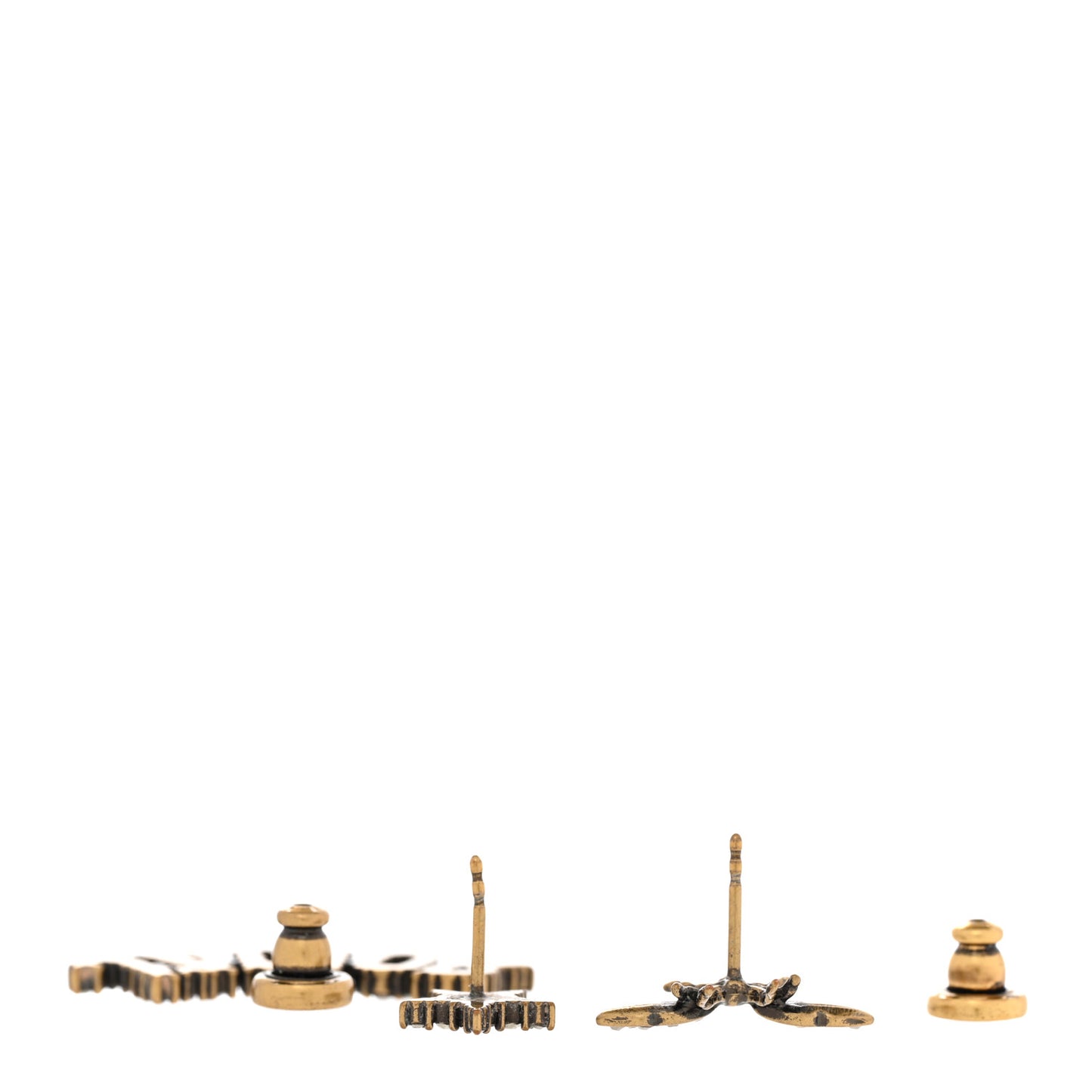 Metal Crystal J'Adior Earrings Aged Gold