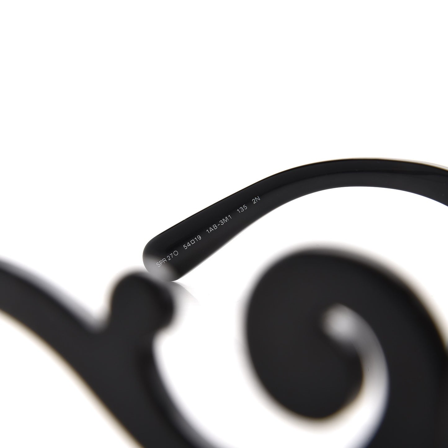 Acetate Baroque Sunglasses SPR 27O Black
