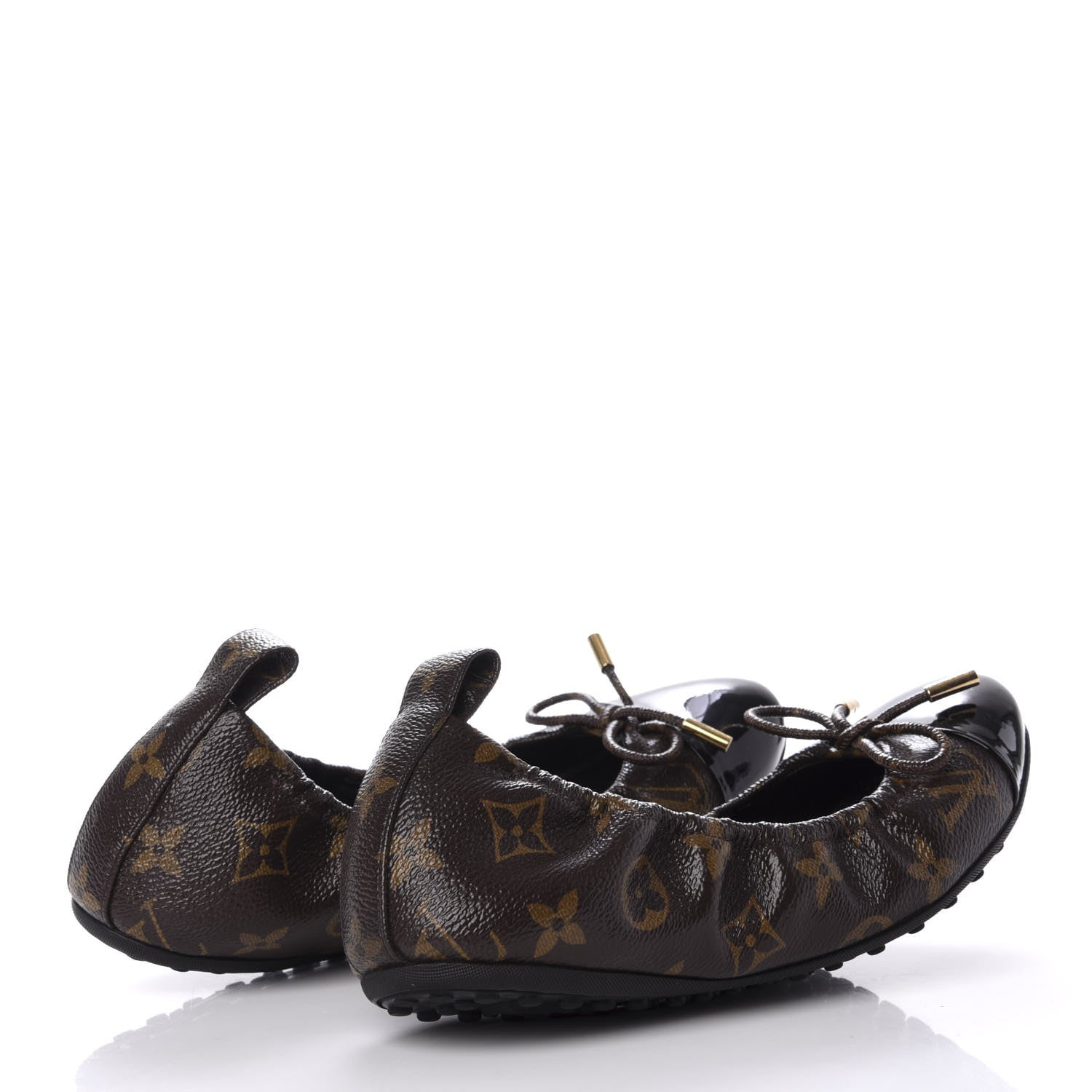 Louis Vuitton Monogram Flirty Ballerina Flats 36.5 Black 4 of 11