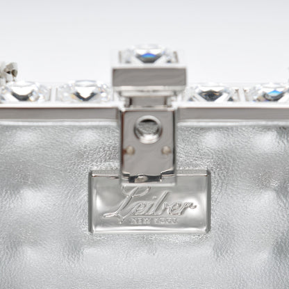 Judith Leiber Crystal Box Clutch Silver 7 of 7