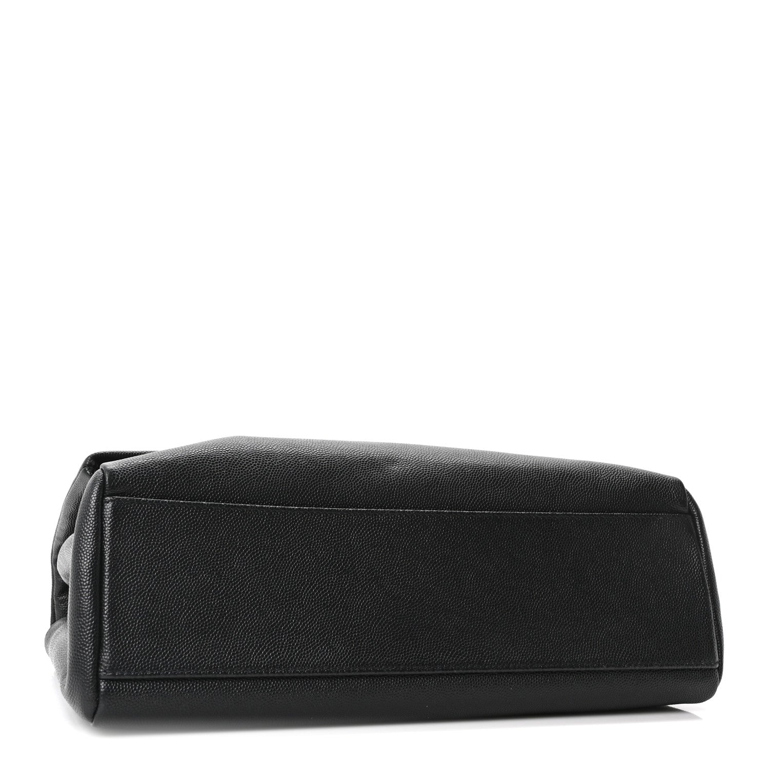 Saint Laurent Grain De Poudre Medium West Hollywood Monogram Fold-Over Black 4 of 10