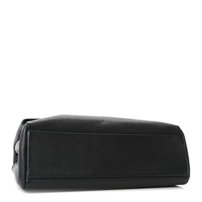 Saint Laurent Grain De Poudre Medium West Hollywood Monogram Fold-Over Black 4 of 10