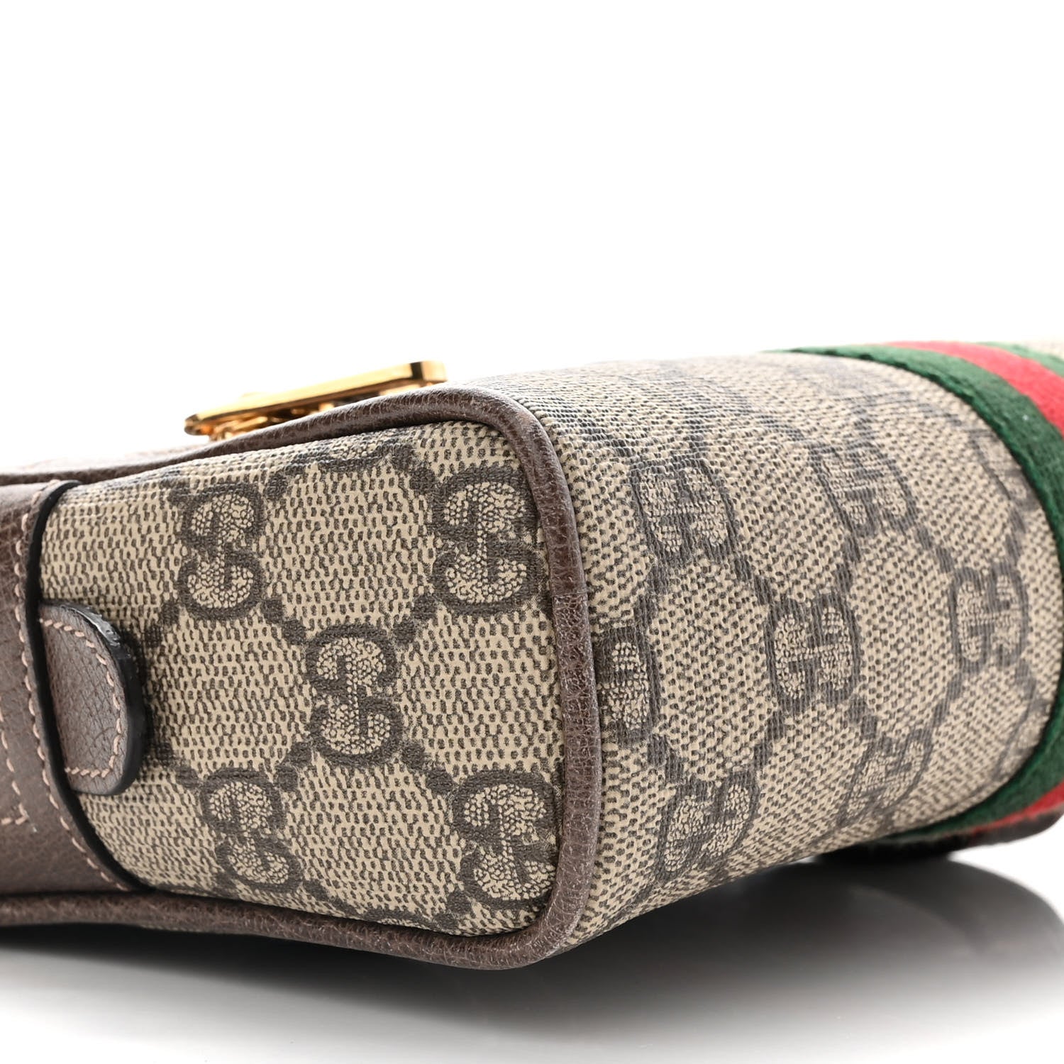 Gucci GG Supreme Monogram Web Small Ophidia Belt Bag 75 30 Dark Brown 10 of 11