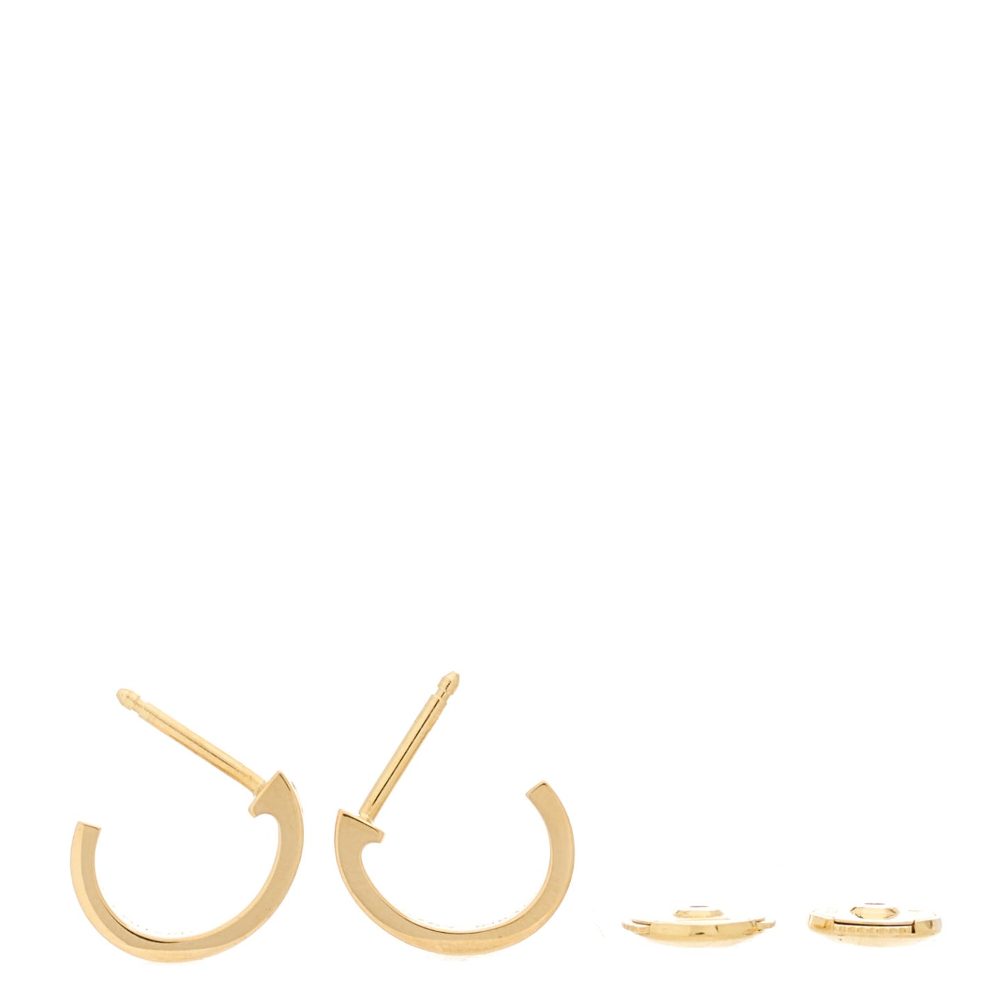 18K Yellow Gold Small LOVE Hoop Earrings