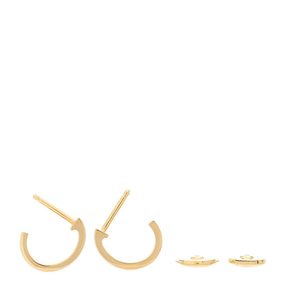 Cartier 18K Yellow Gold Small LOVE Hoop Earrings 3 of 7
