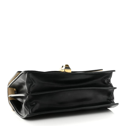 Fendi Vitello Liberty FF 1974 Embossed Kan I Shoulder Bag Black 4 of 12
