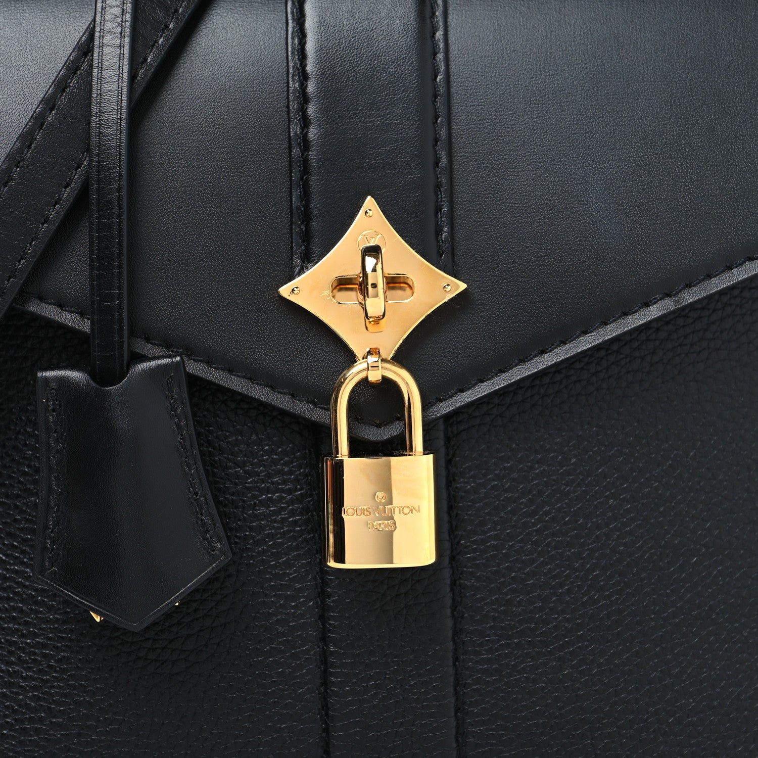 Louis Vuitton Grained Smooth Calfskin Rose Des Vents PM Black 9 of 11