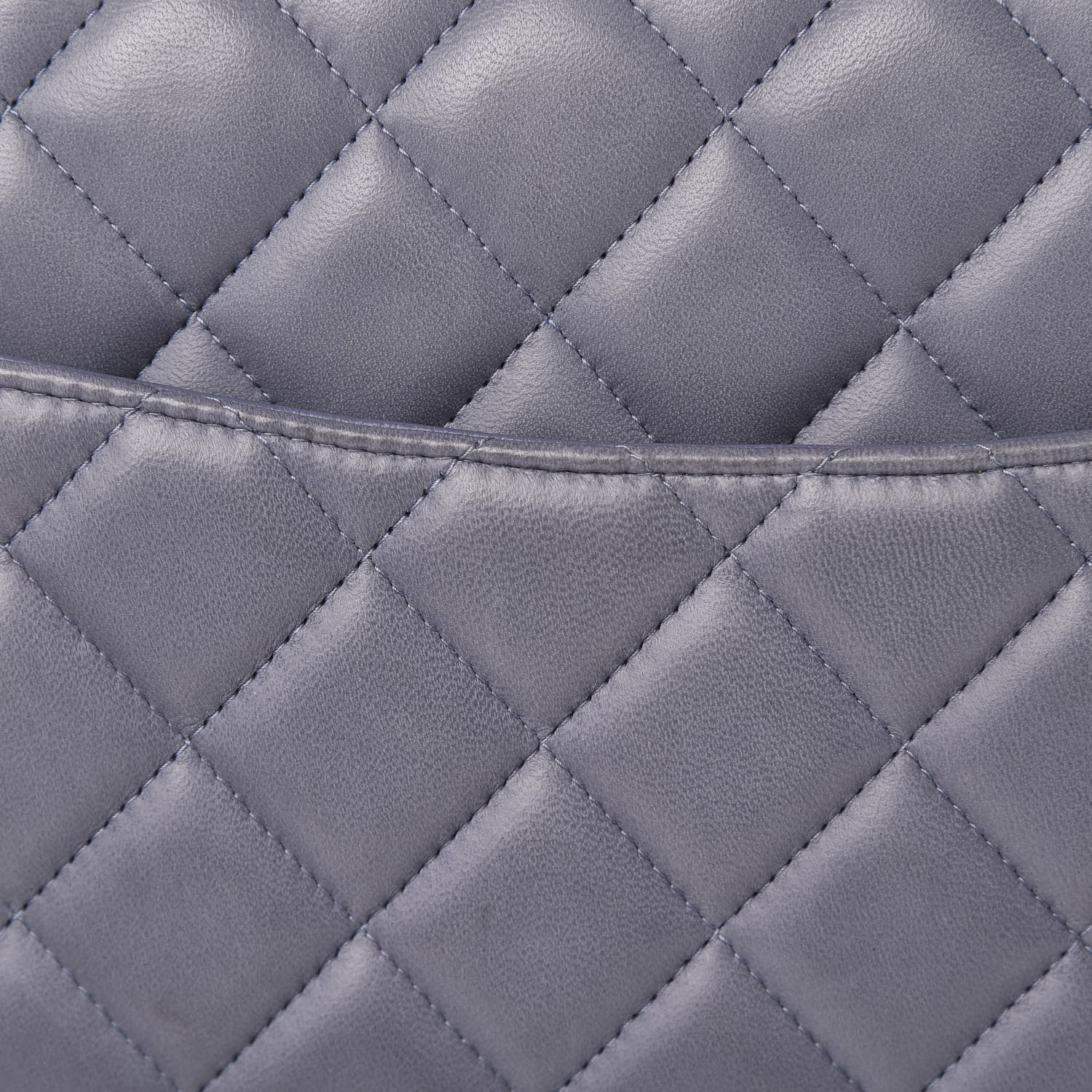 Chanel Lambskin Quilted Maxi Double Flap Light Blue 15 of 15