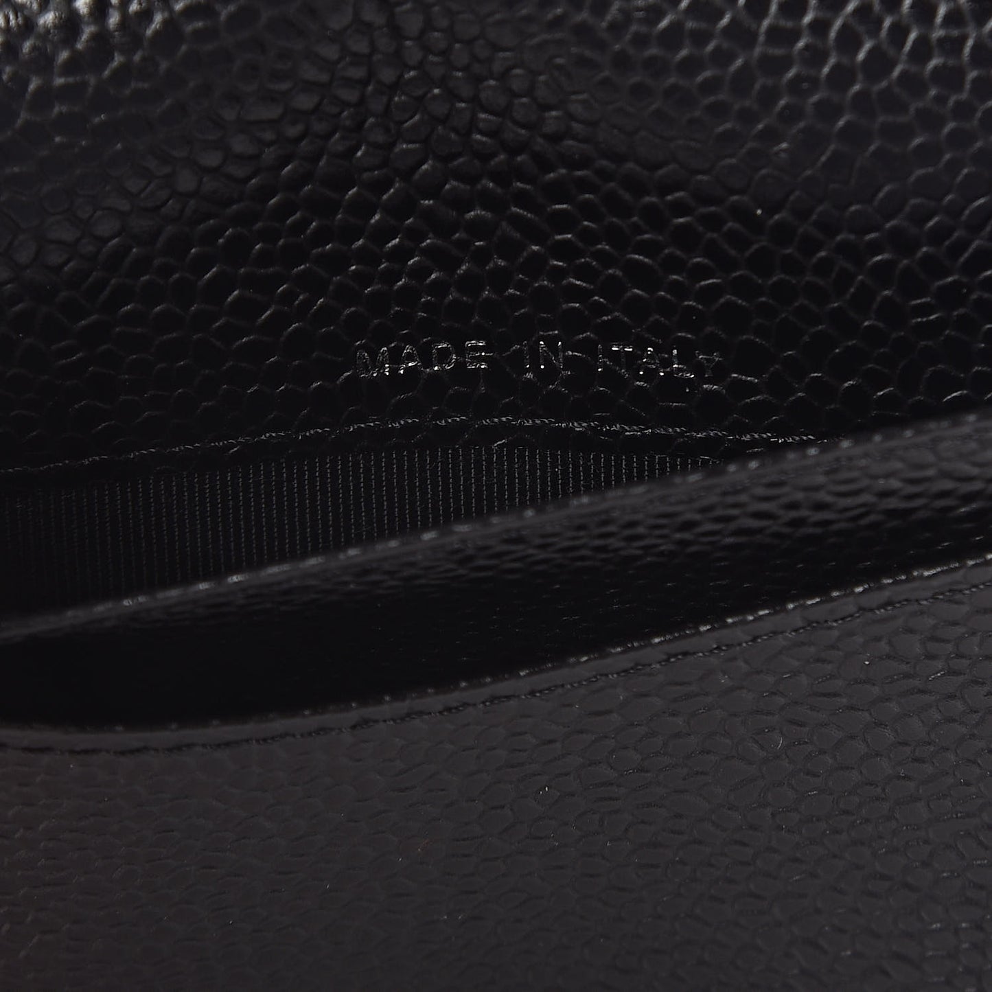 Caviar Quilted Agenda Cover Black