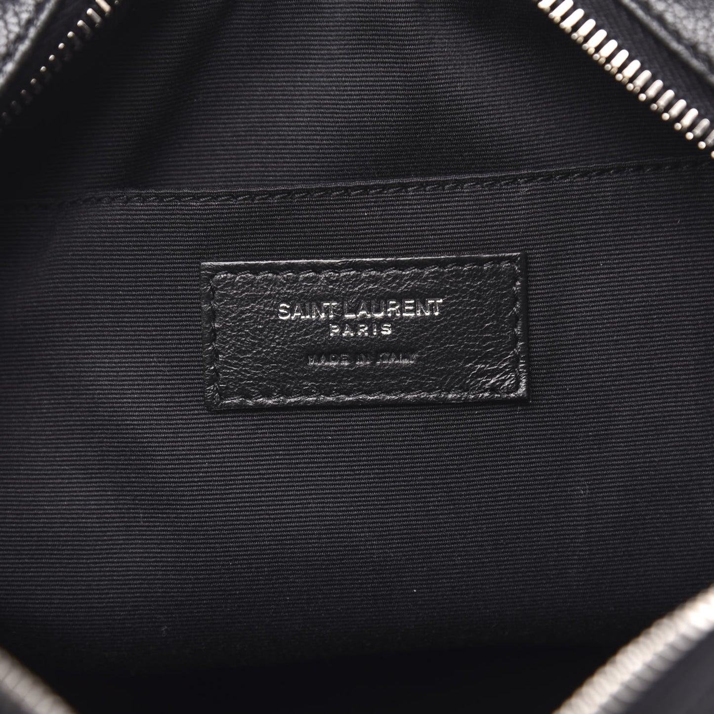 Grained Lambskin Monogram Lou Camera Bag Black