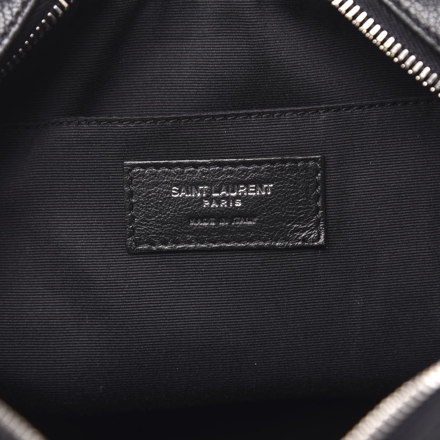 Saint Laurent Grained Lambskin Monogram Lou Camera Bag Black 6 of 12