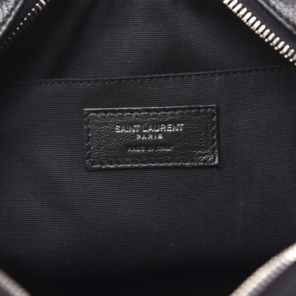 Saint Laurent Grained Lambskin Monogram Lou Camera Bag Black 6 of 12