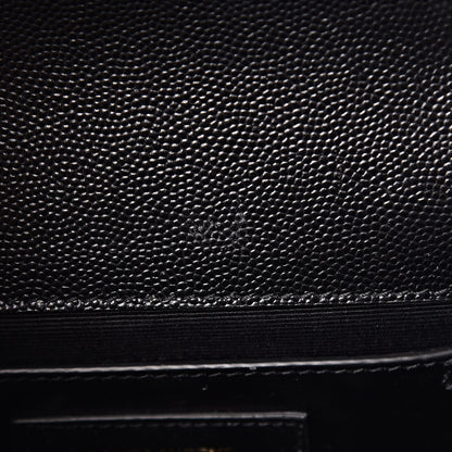 Saint Laurent Grain De Poudre Small Monogram Kate Satchel Black 10 of 11