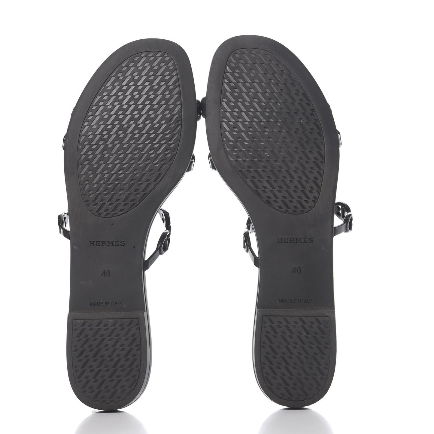 Rubber Chaine d'Ancre Rivage Sandals 40 Black