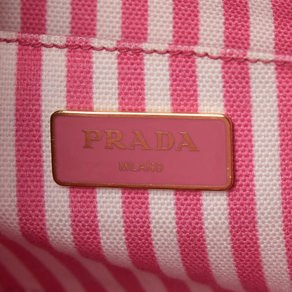 Prada Canapa Small Logo Tote Geranio White 6 of 8