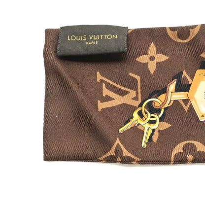 Louis Vuitton Silk Monogram Confidential Bandeau Brown 3 of 3