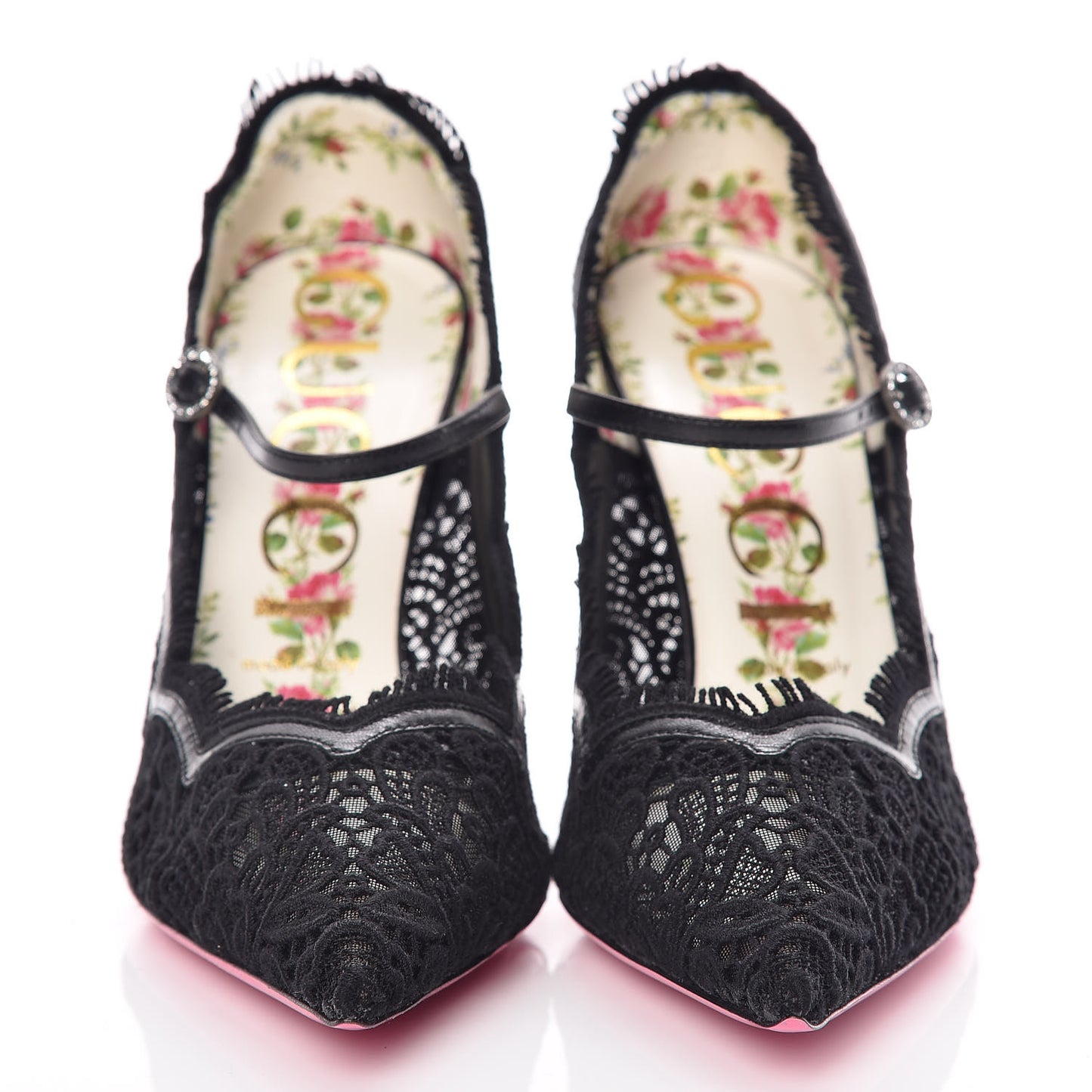 Lace Pizzo Venice Pumps 39.5 Black