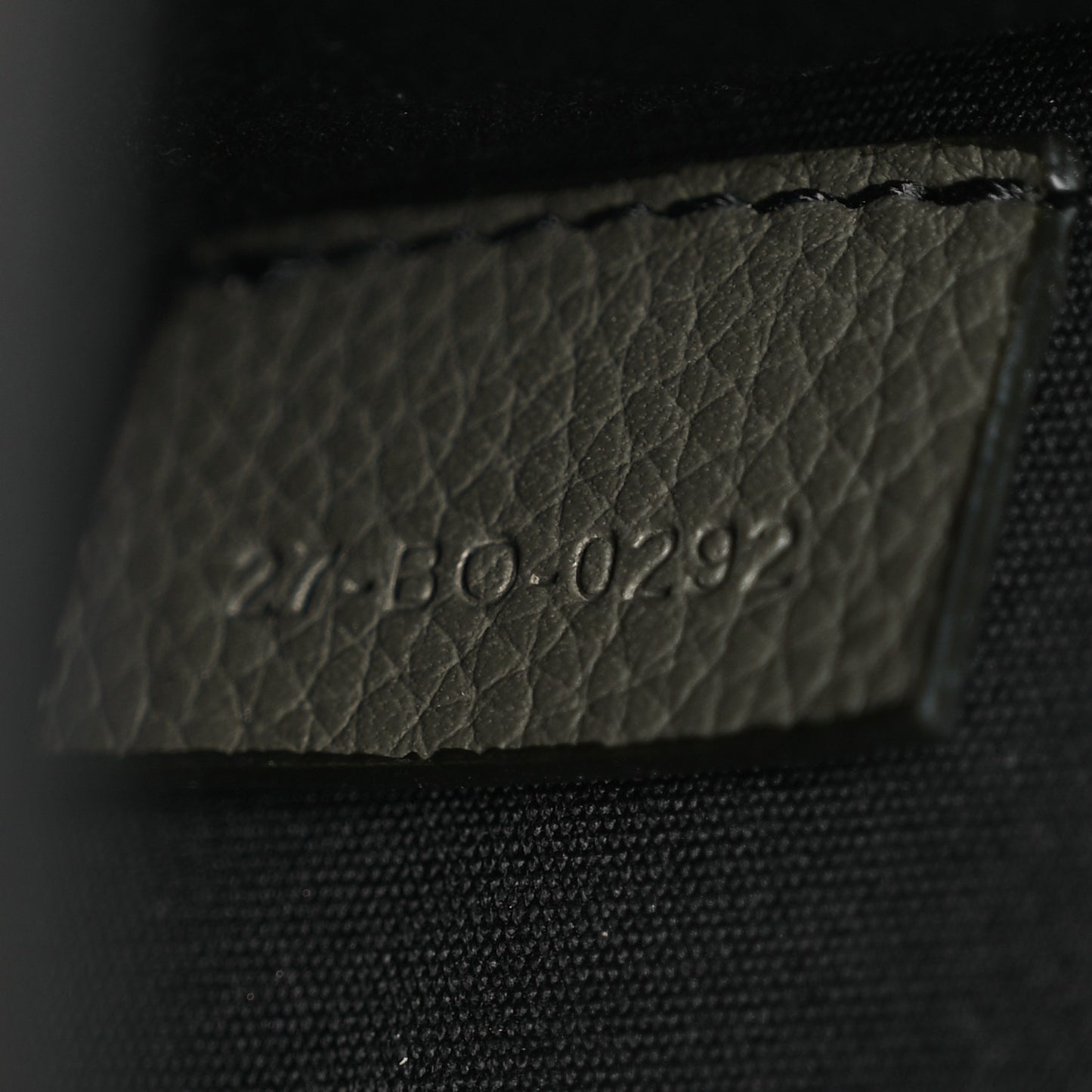 Grained Calfskin Mini Gallop Bag With Strap Green
