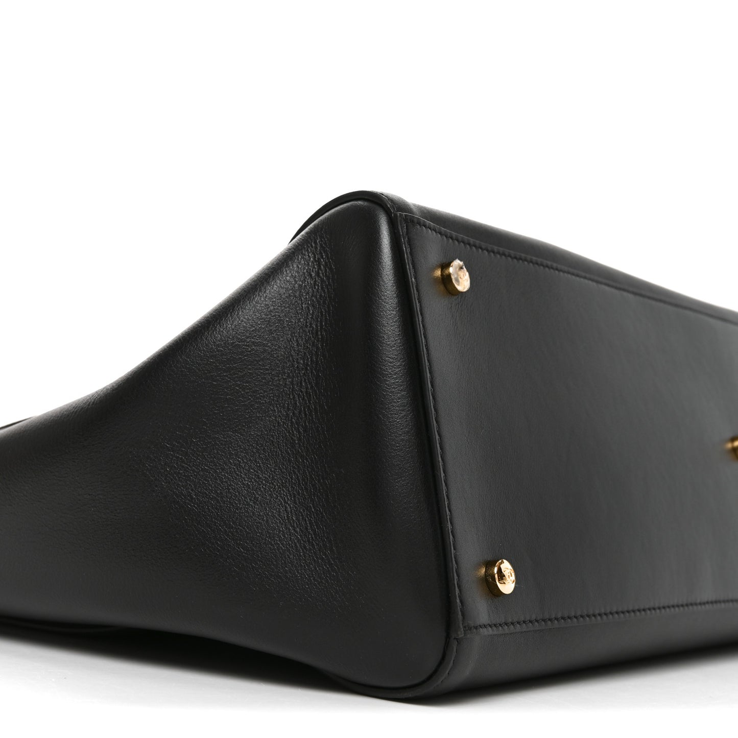 Calfskin Archetype Large Shopping Tote Black