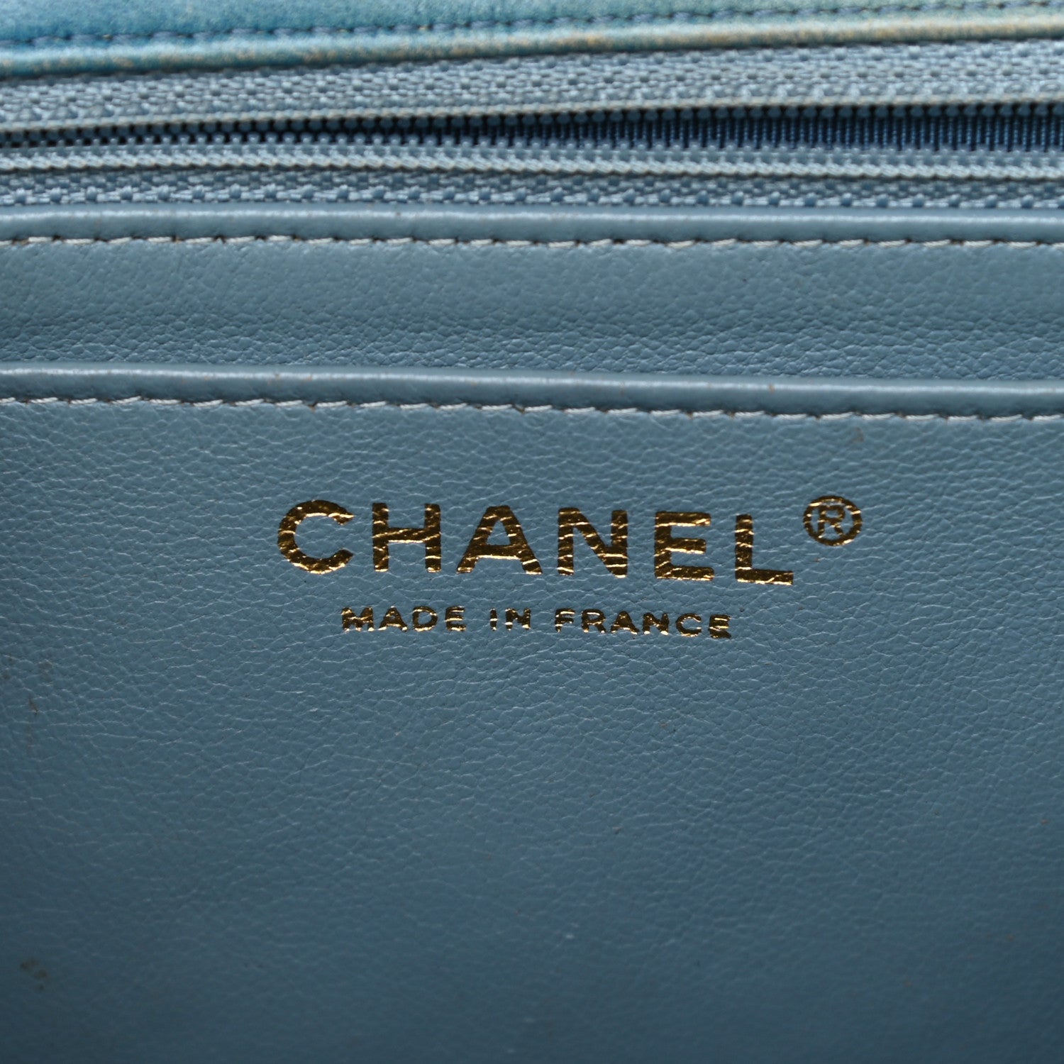 Chanel Lambskin Degrade Quilted Jumbo Single Flap Light Blue 6 of 17