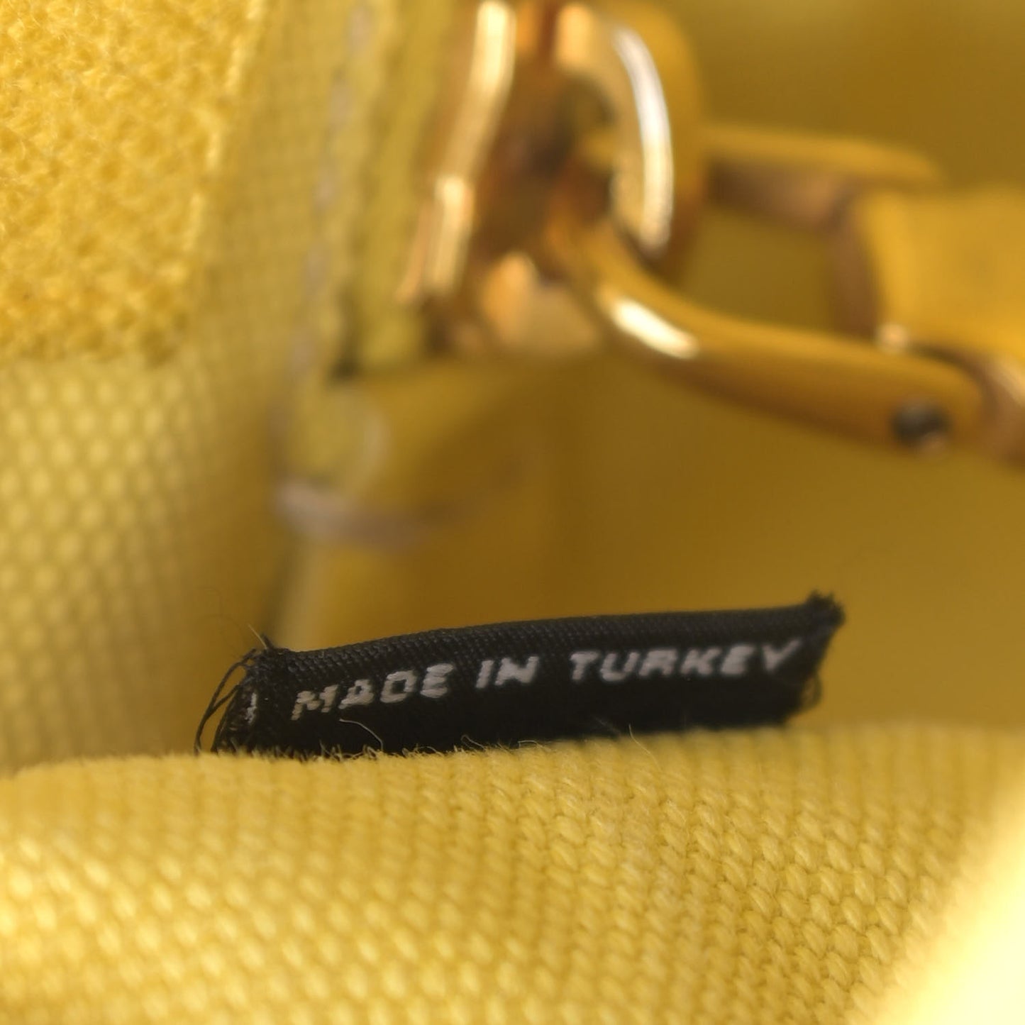 Canvas Canapa Small Logo Tote Yellow