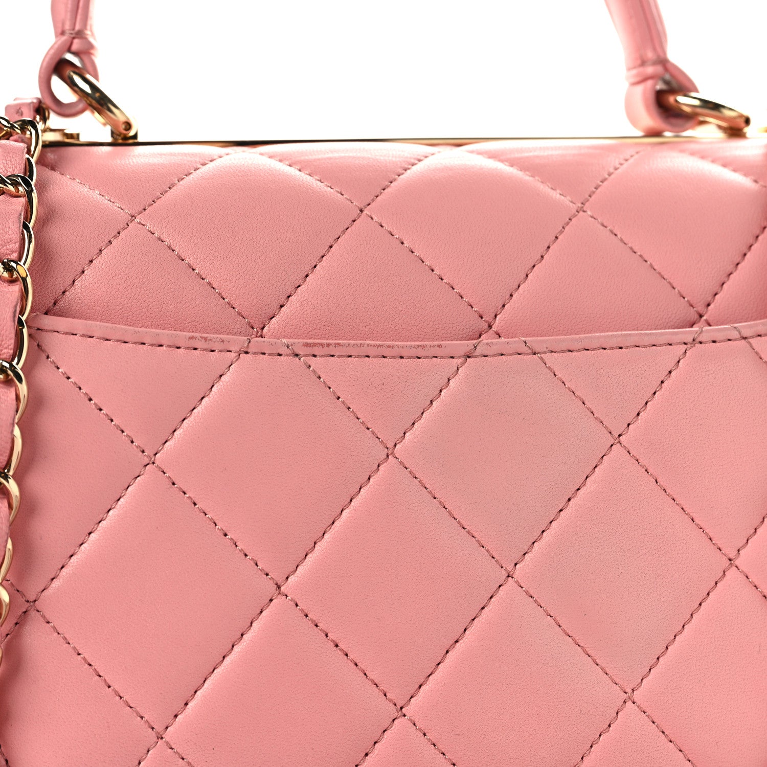 Chanel Lambskin Quilted Medium Trendy CC Flap Dual Handle Bag Pink 12 of 12