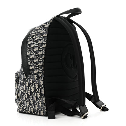 Christian Dior Oblique Calfskin Rider Backpack Beige Black 3 of 9