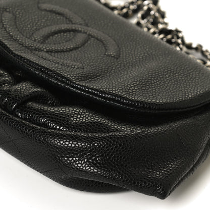 Chanel Caviar Half Moon Wallet On Chain WOC Black 12 of 13