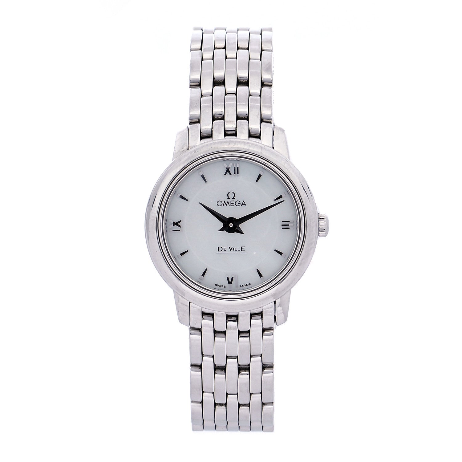 Omega Stainless Steel Mother of Pearl 24mm De Ville Prestige Quartz Watch 424.10.24.60.05.001 1 of 7