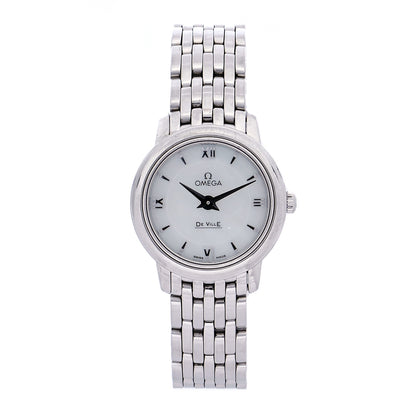 Omega Stainless Steel Mother of Pearl 24mm De Ville Prestige Quartz Watch 424.10.24.60.05.001 1 of 7
