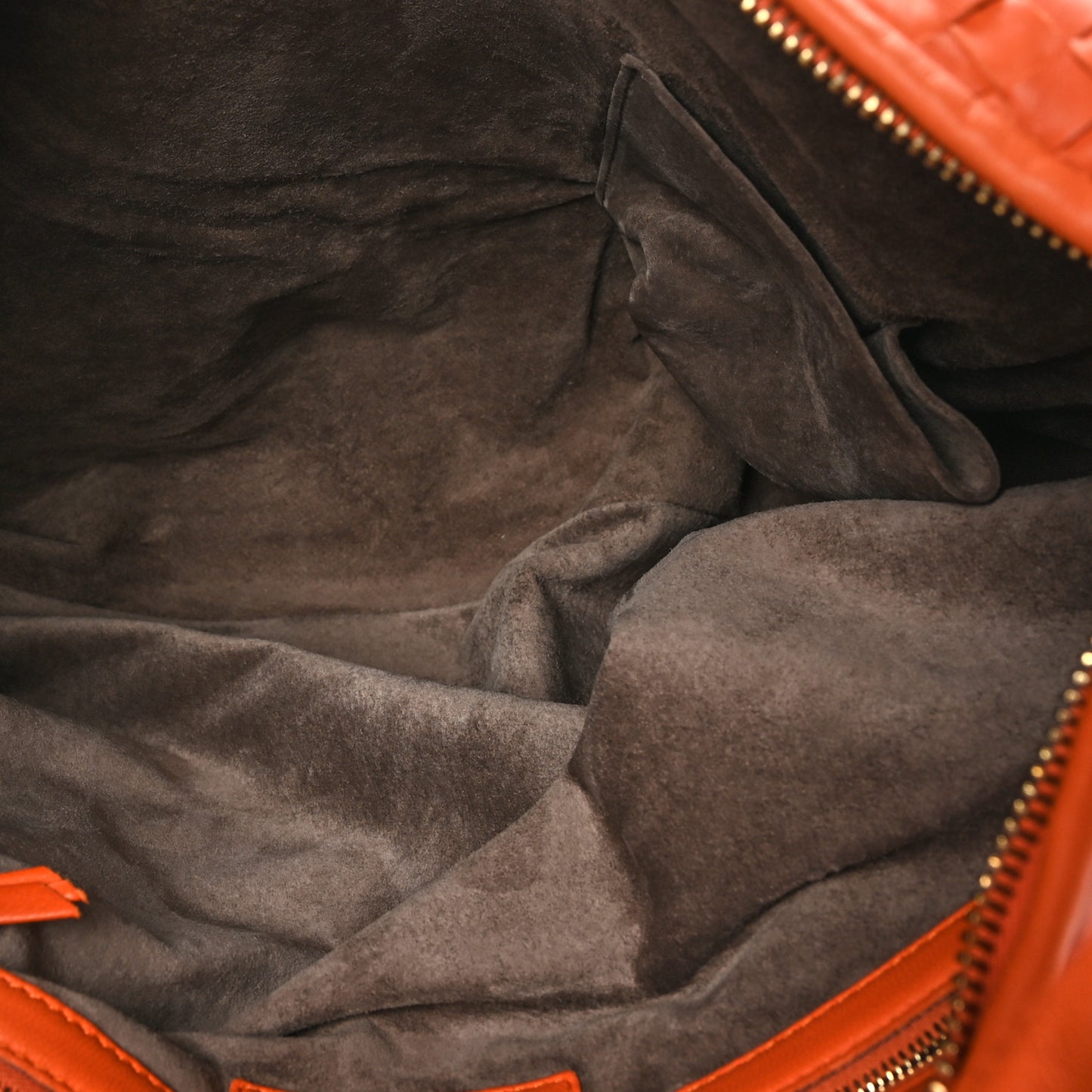 Nappa Intrecciato Large Veneta Hobo Orange