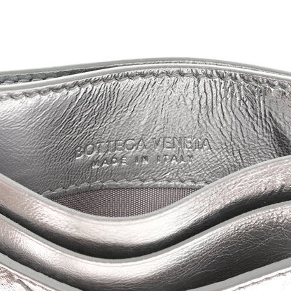 Bottega Veneta Metallic Nappa Intrecciato Card Holder Silver 6 of 7