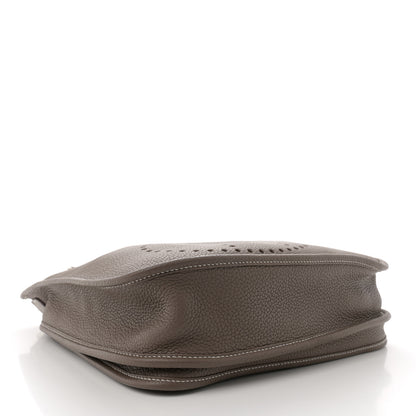 Hermes Taurillon Clemence Evelyne III PM Etoupe 4 of 13