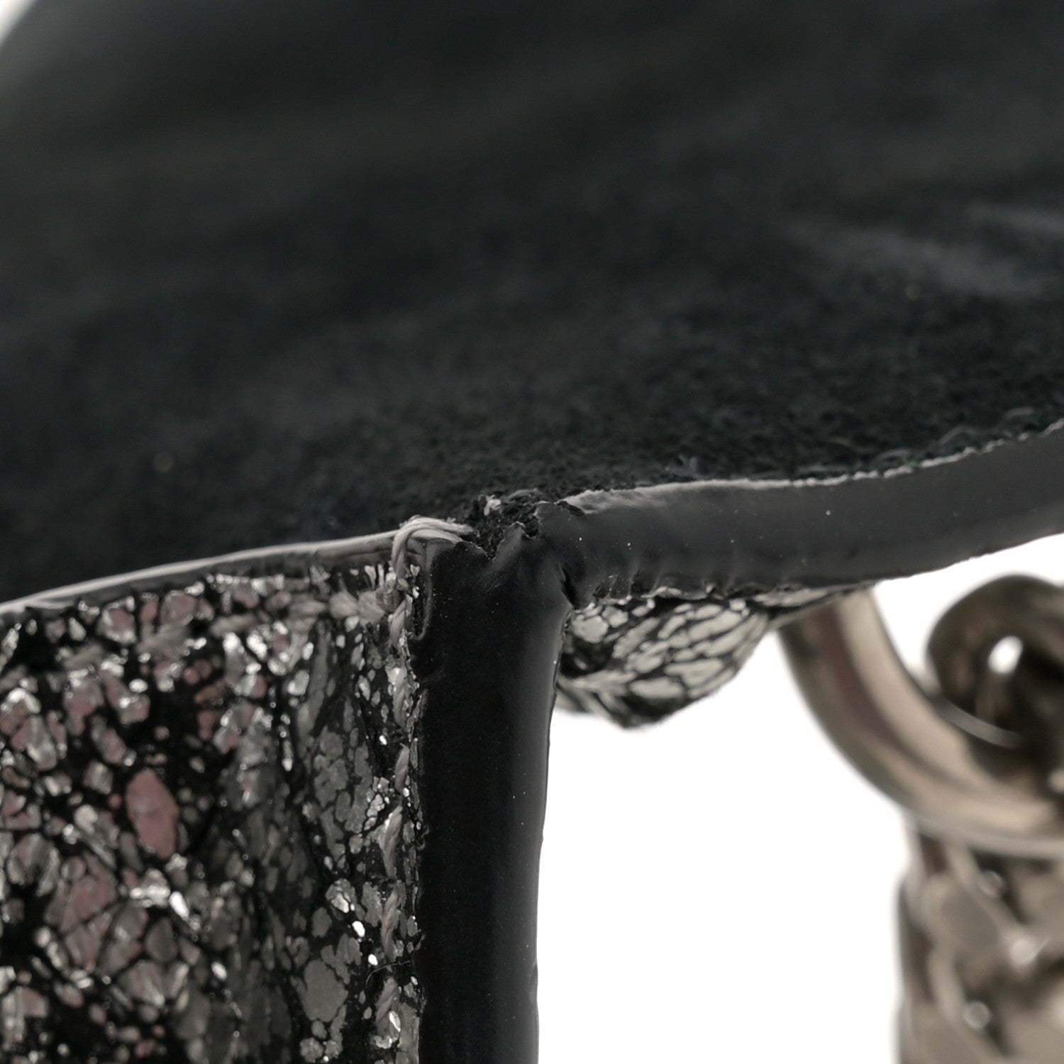 Saint Laurent Calfskin Snakeskin Small Monogram Sunset Silver 14 of 14