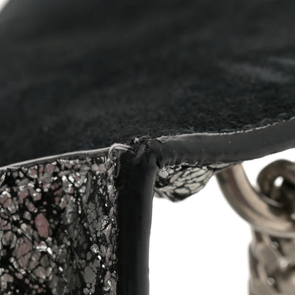 Saint Laurent Calfskin Snakeskin Small Monogram Sunset Silver 14 of 14