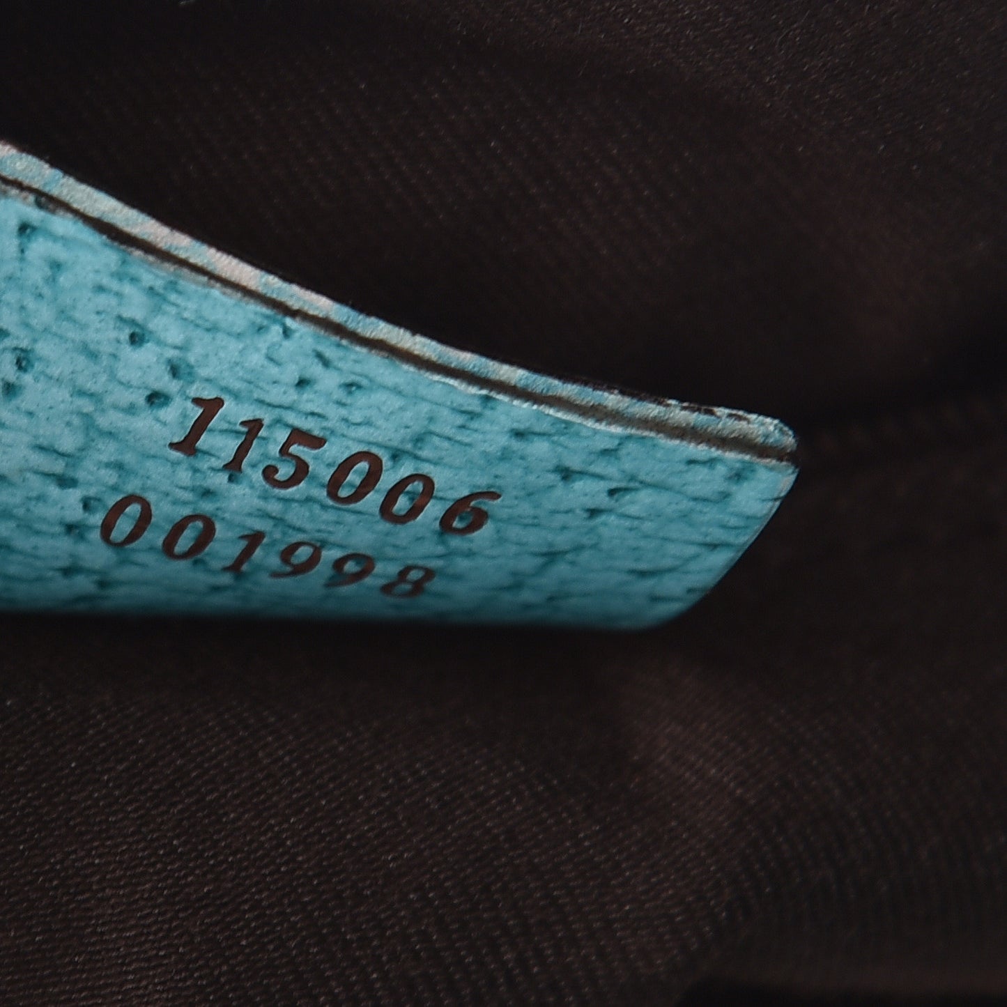 Monogram Drawstring Hobo Turquoise