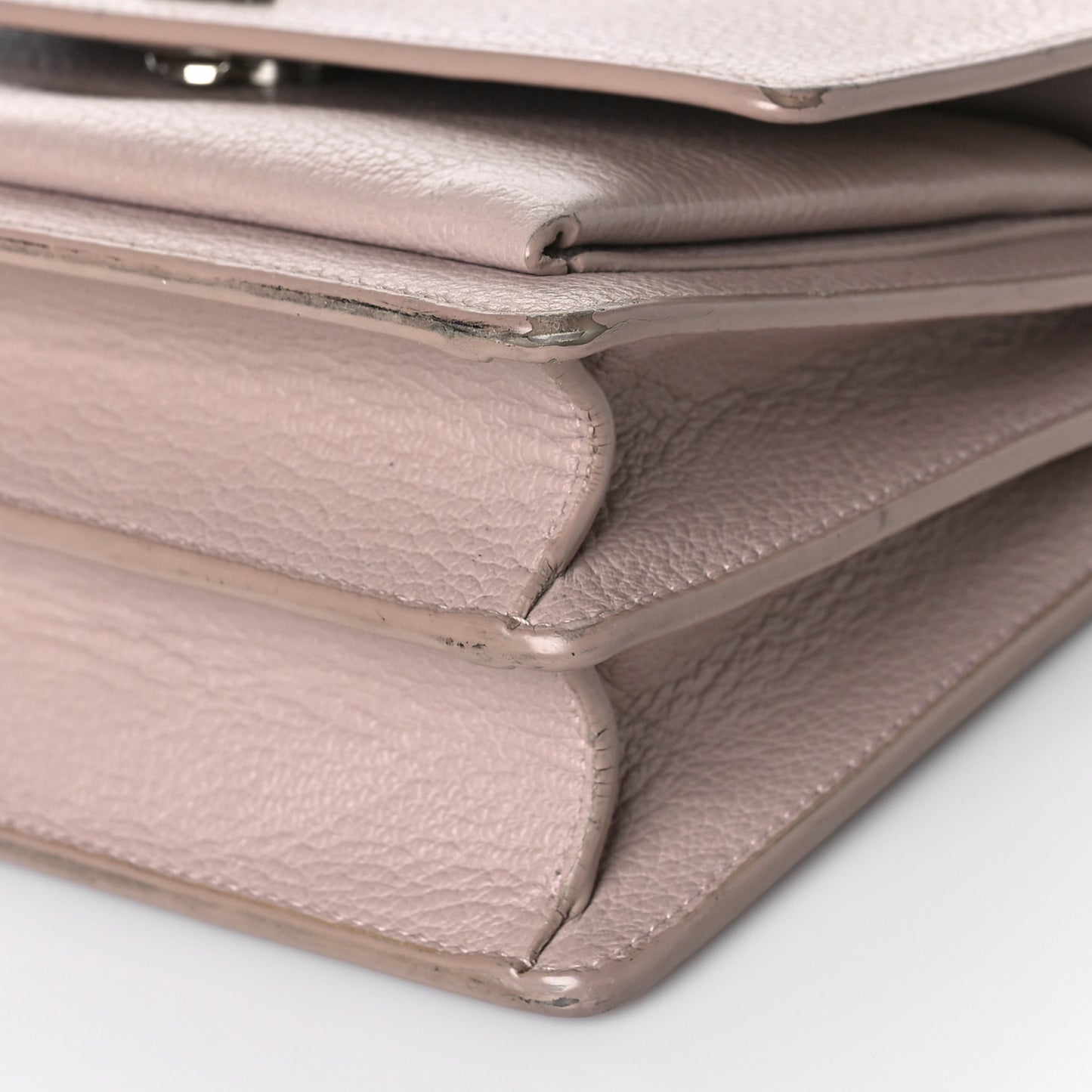 Grained Calfskin Medium Monogram Marble Pink