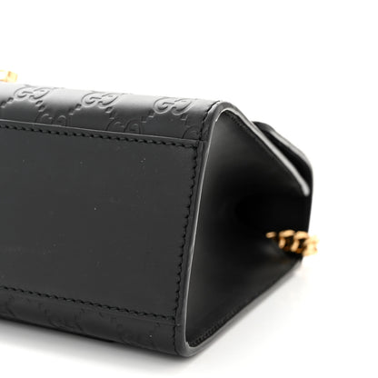 Gucci Guccissima Medium Padlock Shoulder Bag Black 10 of 10