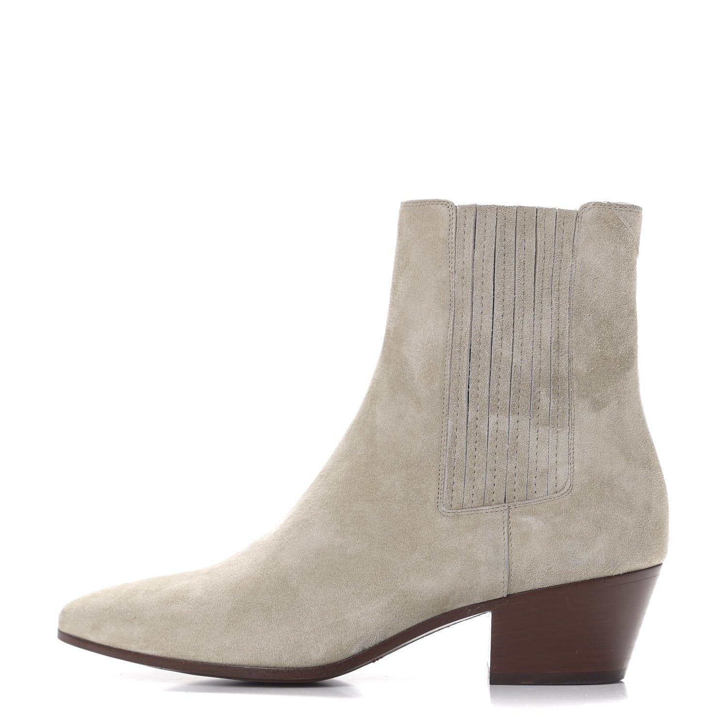 Saint Laurent Suede West Chelsea Boots 36 Grey 1 of 7