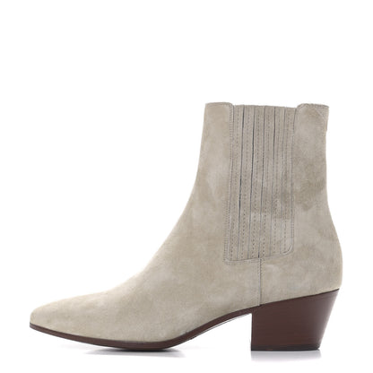 Saint Laurent Suede West Chelsea Boots 36 Grey 1 of 7