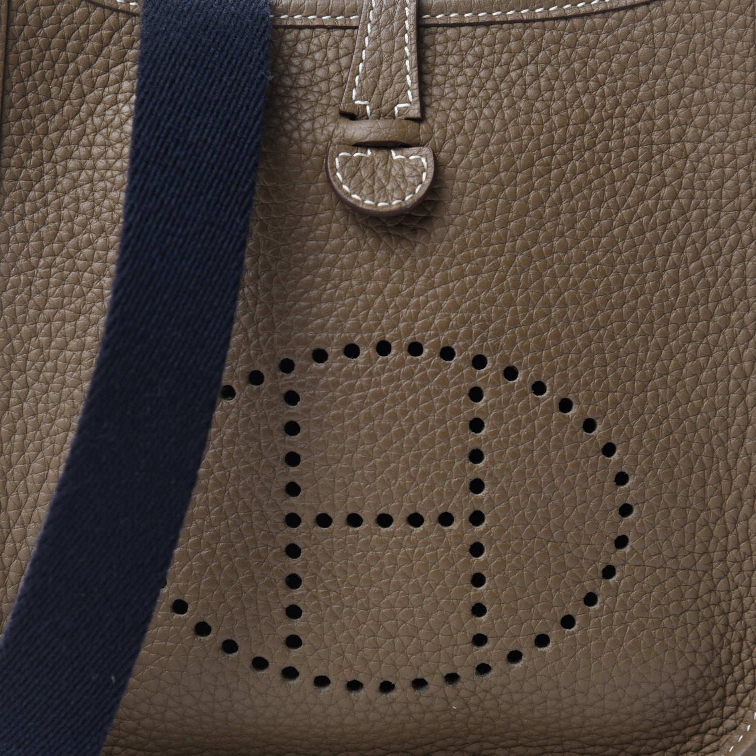 Hermes Taurillon Clemence Amazone Evelyne TPM Etoupe Bleu Indigo 11 of 12