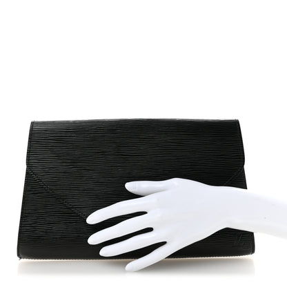 Louis Vuitton Epi Art Deco Clutch Black 2 of 12