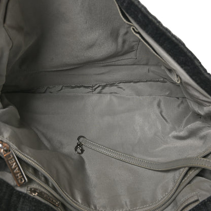 Chanel Denim Quilted Stretch Spirit Messenger Bag Dark Blue 5 of 12