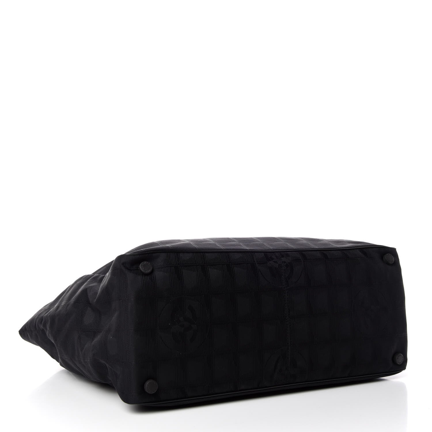 Chanel Nylon Large Travel Tote Black 4 of 9